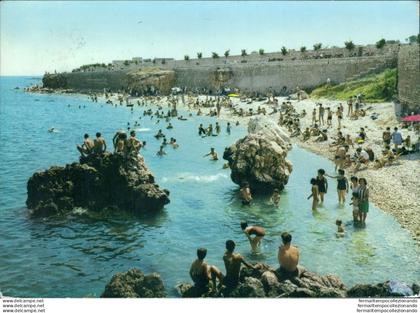 u621 cartolina bisceglie spiaggia salsello provincia di bari