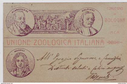 # BOLOGNA: UNIONE ZOOLOGICA ITALIANA- CONVEGNO IN BOLOGNA - 1900