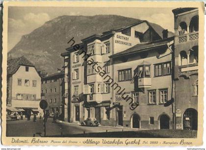 Bolzano - Bozen - Piazza del Grano - Albergo Unterhofer Gasthof