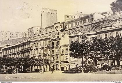 Cartolina - Cagliari - Piazza Yenne - 1951