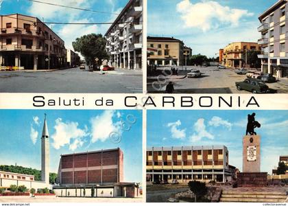 Cartolina Carbonia vedute 1969 (Cagliari)