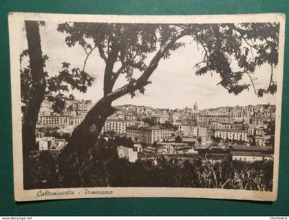 Cartolina Caltanissetta - Panorama - 1950