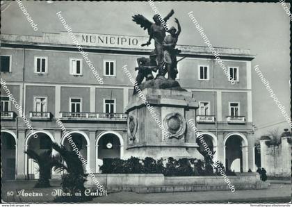 bg606 cartolina aversa monumento ai caduti provincia di caserta