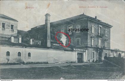 cs535 cartolina aversa istituto artistico s.lorenzo  caserta scollata 1910