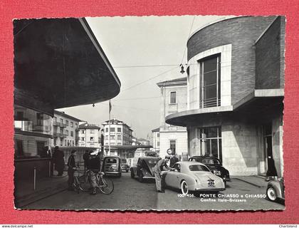 Cartolina - Ponte Chiasso e Chiasso - Confine Italo-Svizzero - 1954