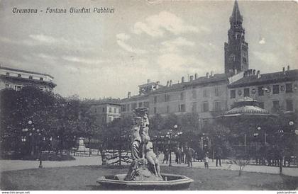 CREMONA - Fontana Giardini Pubblici