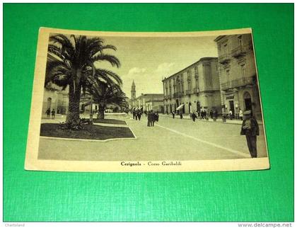 Cartolina Cerignola - Corso Garibaldi 1949