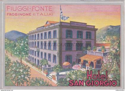 FIUGGI - Hotel San Giorgio 1940