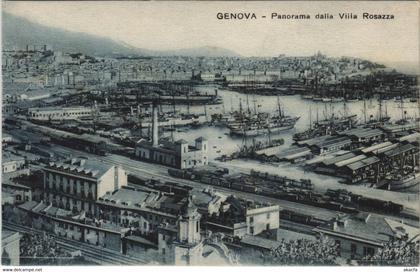 CPA GENOVA Panorama dalla villa Rosazza LIGURIA ITALY (809457)