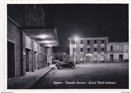 ISERNIA: Piazzale Stazione - Grand Hotel - notturno