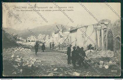 L'Aquila Avezzano Terremoto cartolina QQ3907