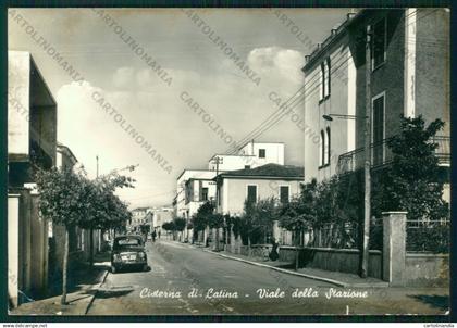 Latina Cisterna di Latina Auto PIEGHE Foto FG cartolina ZK1921