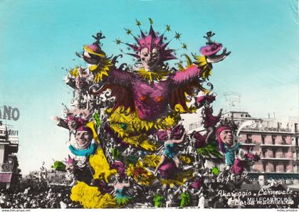 * CARNEVALE DI VIAREGGIO - Corso Mascherato - Carro " Carnevale nel Cosmo " 1962