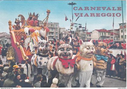 CARNEVALE DI VIAREGGIO - Re Carnevale, Cartolina 1970