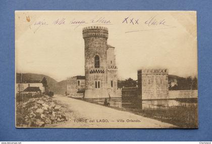 Cartolina Torre del Lago - Villa Orlando - 1906