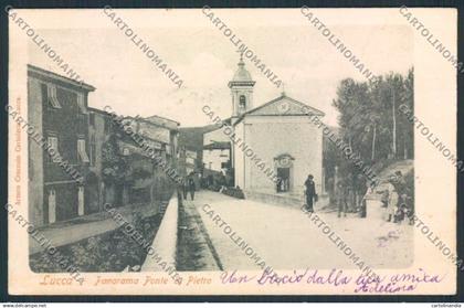 Lucca Ponte San Pietro cartolina MV3870