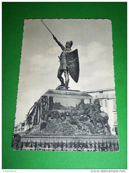 Cartolina Legnano - Monumento alla Battaglia di Legnano 1955