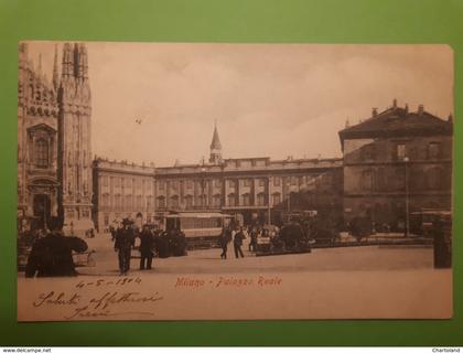 Cartolina - Milano - Palazzo Reale - 1904