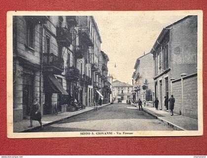 Cartolina - Sesto San Giovanni - Via Firenze - 1932