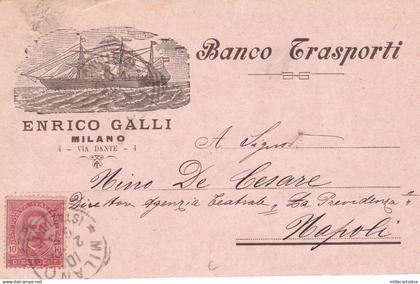 * MILANO - Banco Trasporti Nave Enrico Galli