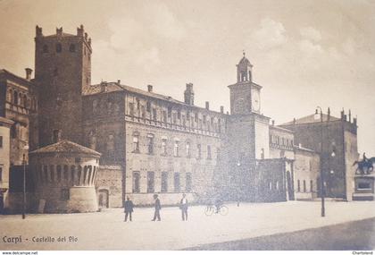 Cartolina - Carpi - Castello dei Pio - 1900 ca.