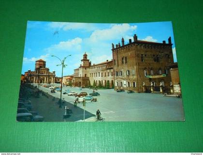 Cartolina Carpi - La Piazza 1961