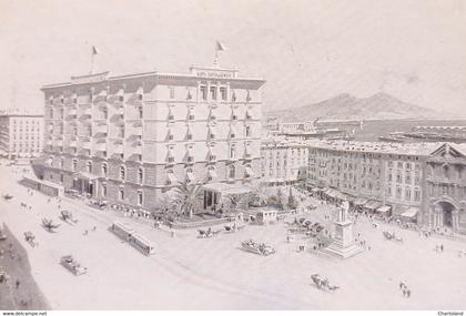 Cartolina - Naples - Hotel Isotta & Geneve - Napoli - 1931