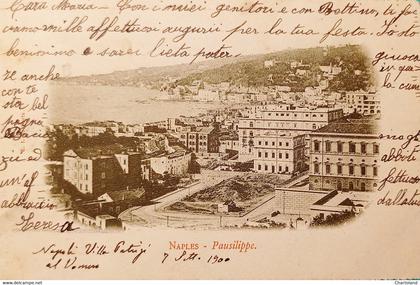 Cartolina - Napoli - Naples - Pausilippe - 1900