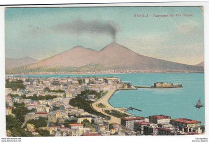 Naples postcard travelled 1913 b170530