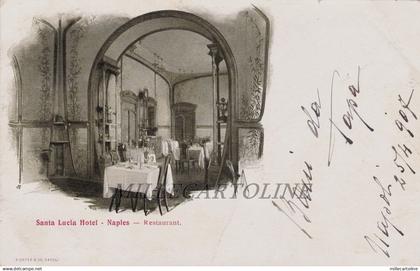 NAPOLI - Naples: Santa Lucia Hotel - restaurant   1907