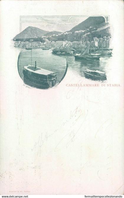 t366 cartolina castellammare di stabia 1901 provincia di napoli