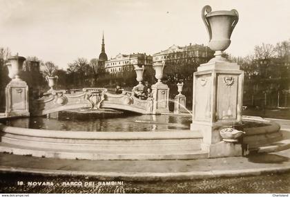 Cartolina - Novara - Parco dei Bambini - 1952