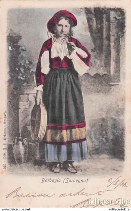 SARDEGNA - COSTUME DELLA BARBAGIA 1904