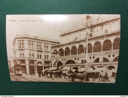 Cartolina Padova - Piazza Delle Erbe - Palazzo Delle Debite - Replica 1950 ca