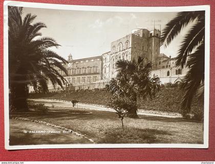 Cartolina - Palermo - Palazzo Reale - 1941