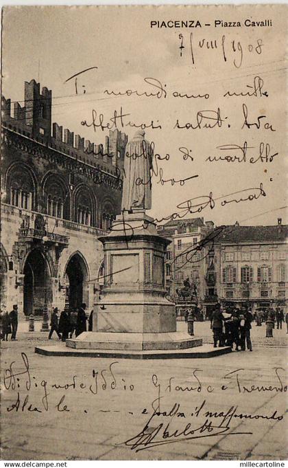 #PIACENZA: PIAZZA CAVALLI 1908