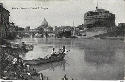 CPA Roma Tevere e Castel S. Angelo LAZIO ITALY (809026)