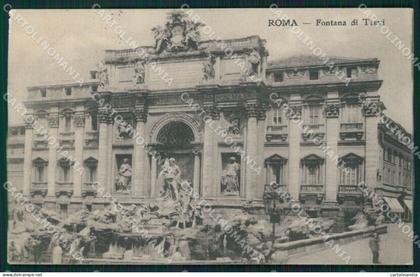 Roma Città Fontana di Trevi cartolina XB4583