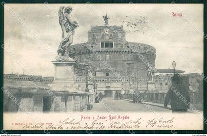Roma Città Ponte Castel Sant'Angelo Modiano 4084 cartolina MX1946
