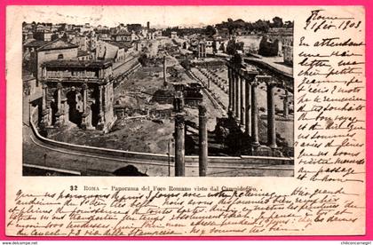 Roma - Rome - Panorama del Foro Romano visto dal Campidoglio - 1903 - Pour Versailles