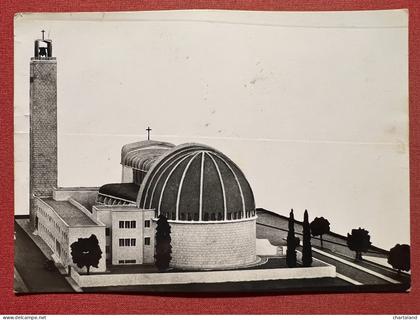 Cartolina - Battipaglia ( Salerno ) - Costruenda Chiesa - Lato Sud Est - 1962