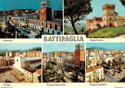 Cartolina Battipaglia vedute varie anni ''60 (Salerno)