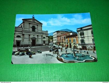 Cartolina Cava de' Tirreni - Piazza del Duomo 1967