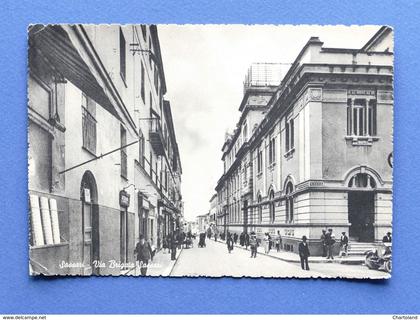 Cartolina Sassari - Via Brigata Sassari - 1952