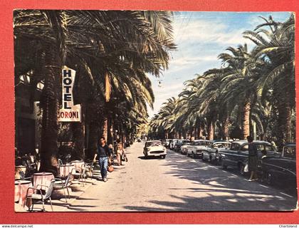 Cartolina - Riviera delle Palme - Finale Ligure - Viale delle Palme - 1962
