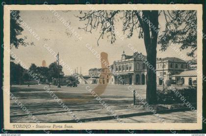 Torino Città Stazione Porta Nuova MACCHIA cartolina VK1837