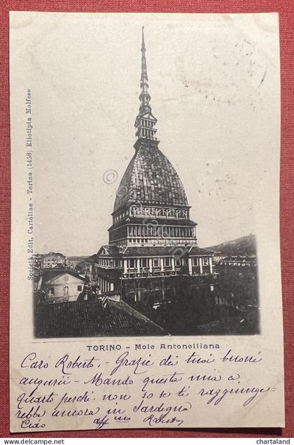 Cartolina - Torino - Mole Antonelliana - 1900