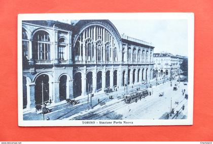 Cartolina Torino - Stazione Porta Nuova - 1920 ca.
