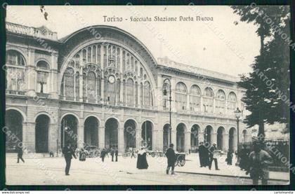 Torino Città Facciata Stazione Porta Nuova cartolina MZ8494