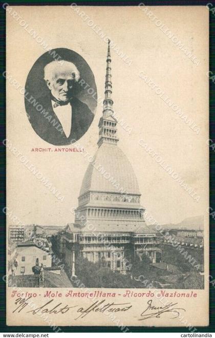 Torino Città Mole Antonelliana Ricordo Nazionale cartolina MZ6046